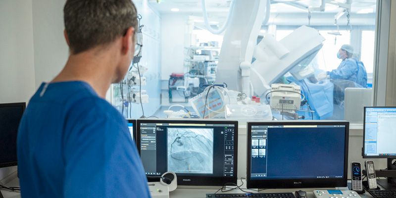 Untersuchung im Herzkatheterlabor